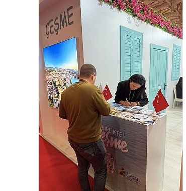 Çeşme standı Uluslararası İstanbul Turizm Fuarı’nda yoğun ilgi gördü