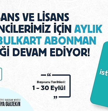 Üsküdar’da üniversite öğrencilerine ulaşım desteğinde başvuru süresi 30 Eylül’e uzatıldı